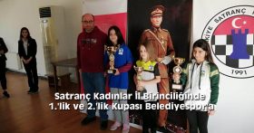 Satranç Kadınlar İl Birinciliğinde 1.’lik ve 2.’lik Kupası Belediyespor’a